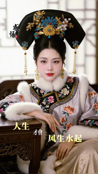 #AI旗装美人照 #抖音ai创作 #清宫装的正确打开方式