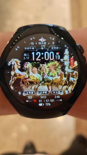 #华为手表 2026年的第一个烟花还是手表给放的 ,你的手表可以放烟花么!#新年快乐