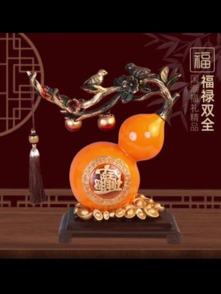 新中式大号葫芦摆件客厅玄关电视柜乔迁新居送礼家居办公室礼品