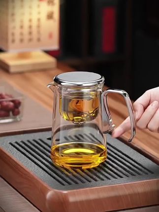 夏天必备泡茶神器#视频同款在商品橱窗 茶水分离飘逸杯磁吸过滤一键控制茶水分离#飘逸杯 办公室专用泡茶杯#玻璃茶具 #网红泡茶杯 #今天你喝了吗