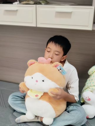 没有哪个宝宝能不喜欢毛绒玩具吧软绵绵的很喜欢#也太可爱了吧 #毛绒公仔 #毛绒玩具 #毛茸茸 #公仔 可爱到到哪都要带着毛绒玩具,可爱抱鱼小猫咪送给女朋友一定喜欢,晚上睡觉都要抱着小猫咪