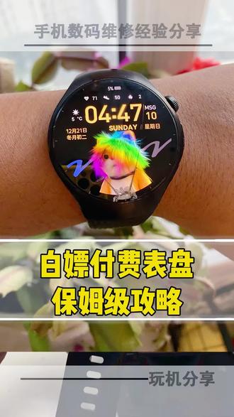 #华为表盘免费攻略 #华为手表隐藏功能 #数码小妙招 华为手表炫酷付费表盘,直接白嫖到手!不用充会员,不用掏腰包,保姆级教程教大家怎么免费拥有!watch5 gt6 fit4鸿蒙6.0亲测有效