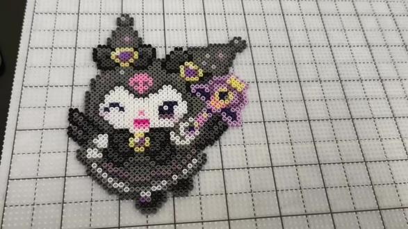 挑战只用镊子拼豆#拼豆#库洛米#沉浸式拼豆