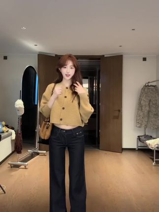 春秋款小香风短款外搭针织开衫毛衣外套女2025新款针织长袖上衣