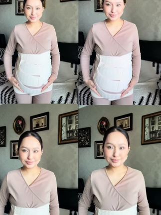#怀孕39周 +两天的#二胎宝妈分享 🤰🏼#产后恢复身材 #好物推荐分享 #助手抖音 孕孕美产后专用收腹带加大码束缚薄款透气束腰带产妇收腹束腰带