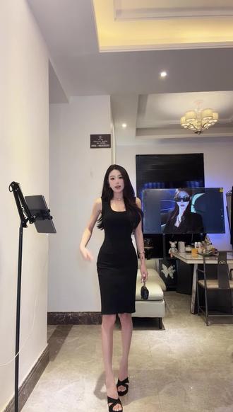 【XXIAOK】性感吊带连衣裙女夏季新款显瘦网红热辣紧身纯欲包臀裙#好看又显身材的连衣裙