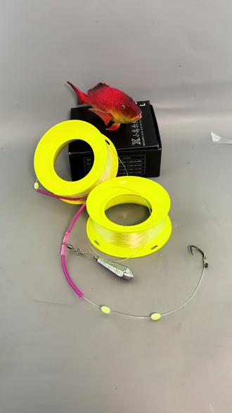 直接使用的手丝盘钓组,可以钓各大海鱼,石斑,红油,铜鼓,鲈鱼,等各种大鱼#海钓手丝盘 #海钓手丝盘钓组 #海钓石斑鱼技巧