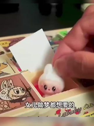拉布洞洞乐公仔玩具儿童礼物植绒布布摆件惊喜小卖部戳戳乐盲盒#好物推荐🔥