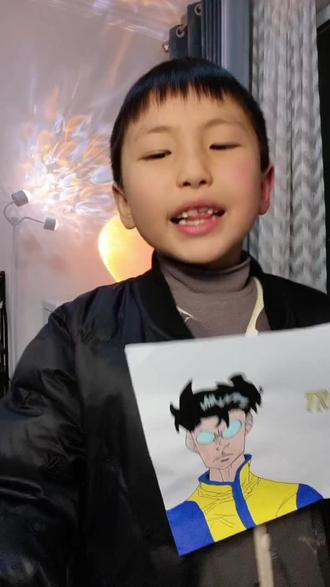 答应你们的运动服马克,他来啦—#无敌少侠 #运动服马克 #画画的baby #视频日记