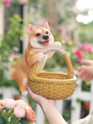 #这也太可爱了叭  提篮狗狗钥匙收纳,不仅装饰家居还能收纳,摆哪里都好看#摆件#狗狗摆件#钥匙收纳#乔迁礼物