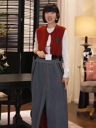 MNGATA G.宫小妍中国风新中式休闲百搭卫裤,显瘦百搭,秋冬必备,谁穿谁好看#穿搭 #秋冬穿搭 #显瘦穿搭 #高级感穿搭 #日常通勤穿搭