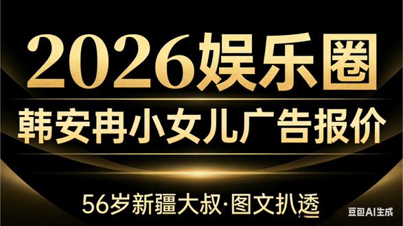 #韩安冉小女儿广告报价
#2026娱乐圈
#娱乐八卦
#网红育儿
#网红家庭@抖音小助手 @抖音创作小助手