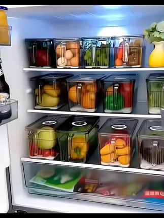 【特大号】冰箱收纳盒家用保鲜盒水果蔬菜收纳盒鸡蛋盒带手柄