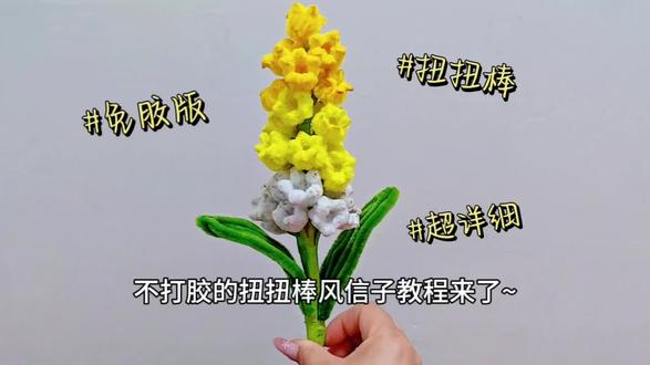 不打胶的扭扭棒风信子手工教程来了~ #扭扭棒 #扭扭棒手工 #扭扭棒教程 #我的手工日常 #手作花朵