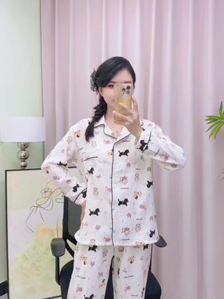 #睡衣家居服#睡衣套装#柔软舒适透气