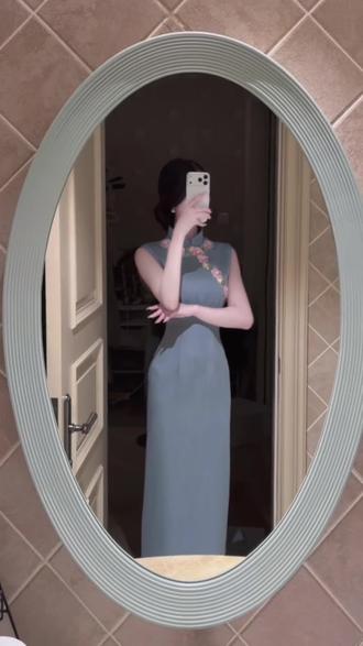 我真的很喜欢这个旗袍 #旗袍 #温柔风旗袍裙