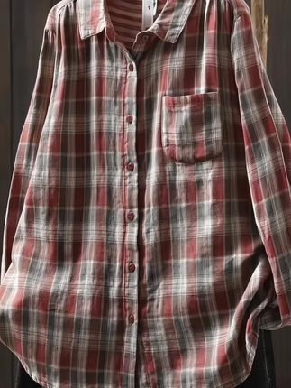 很显肤白的文艺格子衬衫,入秋多种叠加穿搭方式,减龄又休闲哦,内搭外穿都好看#穿搭#衬衫#格子控#新品