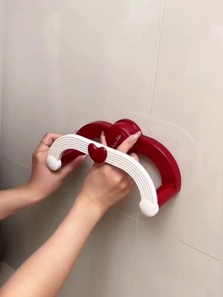 #吸盘奶油伸缩脸盆架 #免打孔置物架 #浴室收纳 #沥水架