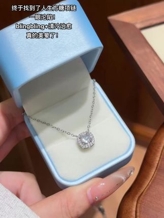 大数据会把这条#方糖项链 推给所有美女姐姐们的,简约又好看#项链推荐