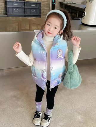 #无限回购的宝藏单品 #甜美穿搭 #生女儿就要这样穿 #女童冬季加厚马甲 #冬季马甲搭配
