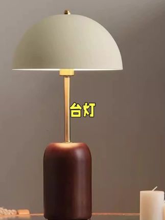 中古台灯法式复古卧室书房南洋风设计师高级感氛围护眼实木床头灯#台灯 #台灯推荐