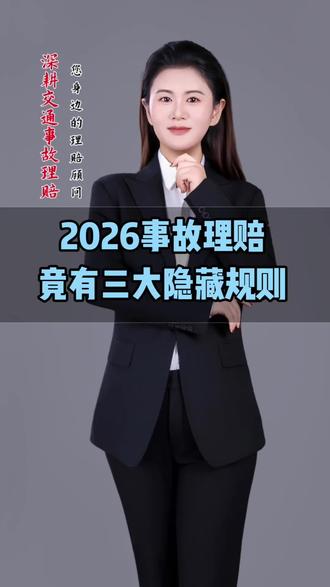 2026事故理赔竟有三大隐藏规则#事故理赔 #交通事故 #隐藏规则 #理赔 #保险公司