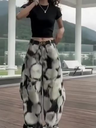 晕染弯刀牛仔裤,洋气百搭气质面料舒服质量好穿出自信穿美丽