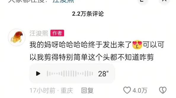 语音终于没有被吞了!#汪浚熙