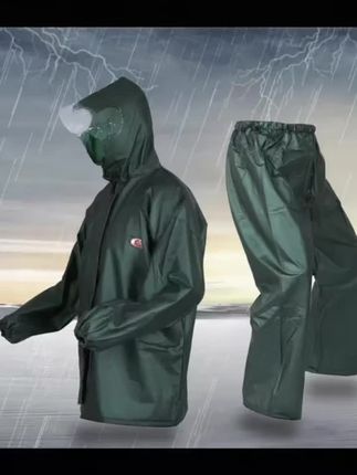#【雨衣雨裤套装分体式牛筋防水工地耐磨撕不烂骑行男女款户外防暴雨】