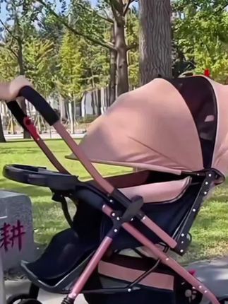 新款新生婴儿车推车可坐可躺0到3岁轻便可折叠一键收车手推车#婴儿推车 #遛娃神器 #母婴好物 #好物推荐分享