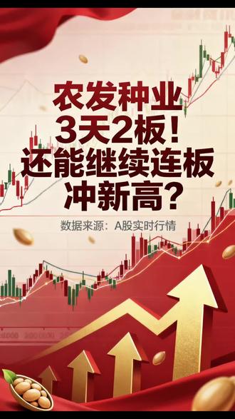 农发种业3天2板!还能继续连板冲新高?#农发种业走势分析 #农发种业股票 #农发种业 #财经股市 #股票