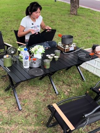 户外露营野餐折叠卡式炉挡风板便携式挡风板防风挡风板#卡式炉挡风板