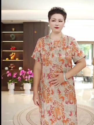 新中式短袖显瘦国风减龄气质上衣女常规款A96#连衣裙#新中式连衣裙#旗袍连衣裙#改良旗袍连衣裙#气质连衣裙 #谁穿谁好看
