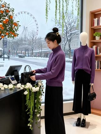 #解锁微胖梨形的本命穿搭 #解锁秋季一周色彩灵感穿搭 #肉肉女孩的秋冬通勤穿搭 #秋冬基础款打底合集 #早秋各式各样的评价上衣分享