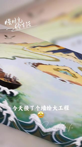 吴越春秋之越国海军出征#画画 #浮雕壁画