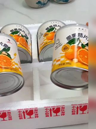 #辣妹子椰果桔片爽罐头#水果罐头#营养丰富 #谁懂这一口的好吃程度 #创作灵感