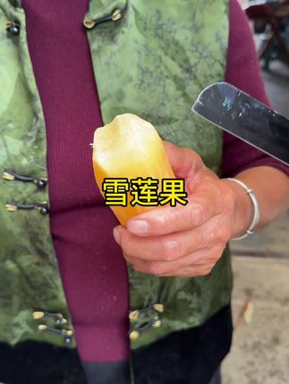 这个雪莲果又脆又嫩,真的好吃#新鲜采摘 #应季水果
