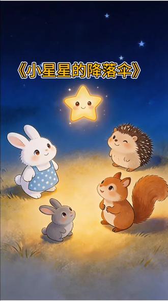 《小星星的降落伞》 #创作者中心 #创作灵感 #晚安故事睡前故事 #儿童启蒙早教益智动画片 #绘本故事推荐
《小星星的降落伞》: 🌟一颗不想挂天边的星星,一只善良的小兔子,一次关于“发光”的温暖相遇。
💡适合睡前陪孩子一起看,治愈又启发自信。