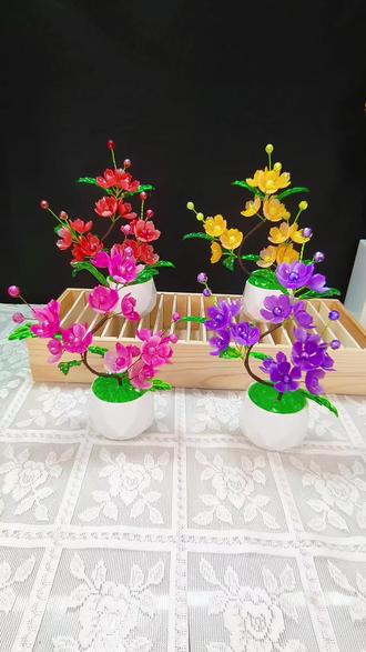 #手工diy 十里桃花再美 也不及你笑靥如花🌸