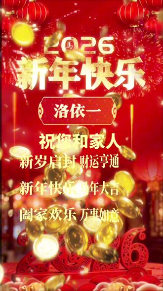 是新年,是新的起点,是新的开始,新的一年,在平安的基础上,锦上添花!祝你,祝我,祝我们的2026,开心2026健康2026有钱2026有闲2026
平安2026,好运2026,、顺利2026暴富2026#全家康健好兆头 #手写祝福语 #最幸运的祝福送给你 #许个心愿秒实现 #2026新年快乐