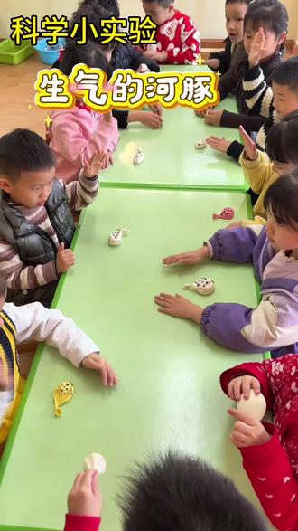 一拳头下去,河豚生气了,也太好玩了吧!
谁懂啊!和娃一起做的河豚居然会"生气"~捶一下就立马变得圆滚滚,娃眼睛都亮了,追着喊还要玩,趣味感直接拉满!亲子互动太绝了!#科学实验#幼儿科学小实验