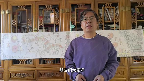 辛涛老师分享2025年硕士研究生“
国家奖学金”获得者辛康頔童年创作的第三幅线描画“龙腾盛世颂家乡”#画画 #原创手绘 #中国龙 #美育 #童年