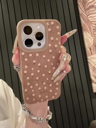 美拉德卡其小花~真的太适合秋天了#这个手机壳真的长在我心巴上了