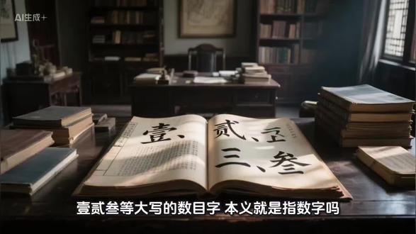 "壹、贰、叁"等大写的数目字,本义就是指数字吗?