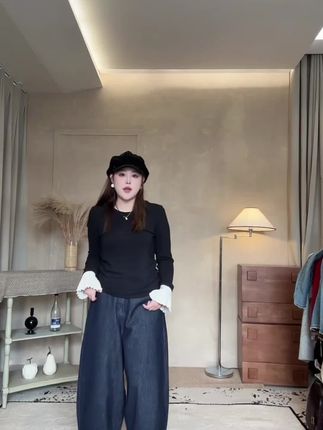 #大码女装 #显瘦穿搭 #秋冬基础款打底合集 #解锁秋季一周色彩灵感穿搭#来抖音商城双11领超级补贴