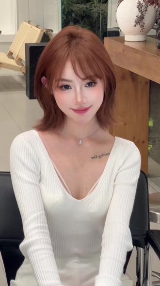 方圆脸 菱形脸 绝对不翻车的韩系翘翘头#成都剪发 #染发 #显白发色 #古早感#显脸小的发型