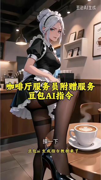 #豆包P图指令 咖啡厅服务员附赠服务,豆包AI指令和教程来了!AI咖啡店员附赠服务指令 AI咖啡店员指令 AI咖啡店员指令豆包 AI咖啡店员指令视频 AI咖啡店员生成指令 AI咖啡店员附赠服务如何制作#AI咖啡馆附赠服务 #AI咖啡店 #豆包出大片有两把刷子 #豆包ai