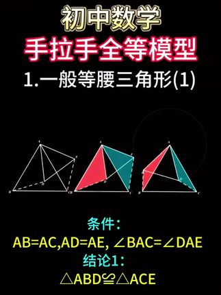 初中数学想要拿高分,几何模型一定要吃透。推荐#万维 这套书,一本模型精讲,一本梳理辅助线,有方法,有例题,学练结合,吃透几何模型#数学 #几何模型