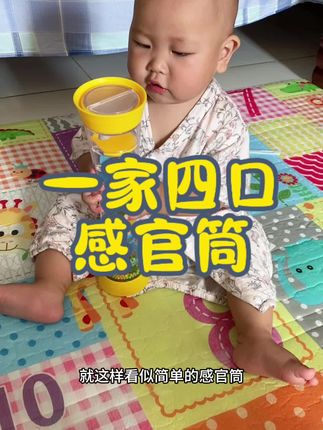 专为婴儿设计的感官筒来啦!密封抗摔材质,安全放心。多彩滚珠、悦耳声音,多维度刺激感官,宝宝越玩越聪明 #母婴好物 #感官筒 #宝宝玩具 #宝妈推荐#一口四家