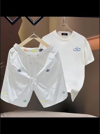 夏季新款运动休闲短袖短裤套装#运动套装 #休闲套装#新品上新#视频同款#夏季新款@小店随心推 @巨量千川